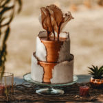 wedding cake terracotta